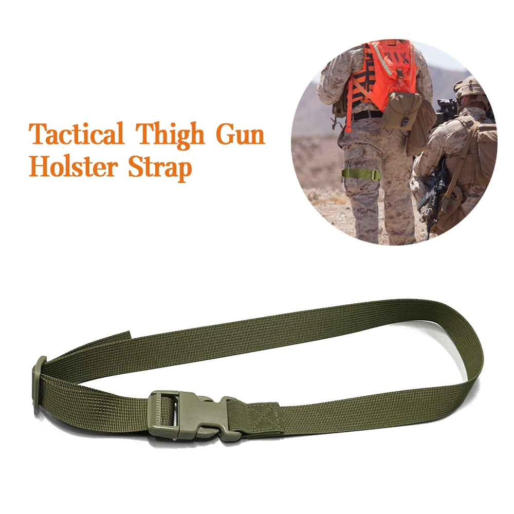 Elastic Band Strap with Quick-Release Buckle Drop Leg Strap Band Non-slip Airsoft Leg Strap Belt for Thigh Holster Leg Hanger