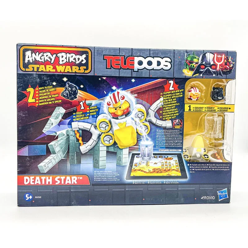 

Hasbro Angry Birds Star Wars Telepods Death Star Luke Skywalker Darth Vader Toys Model Figures Anime Collect Ornaments