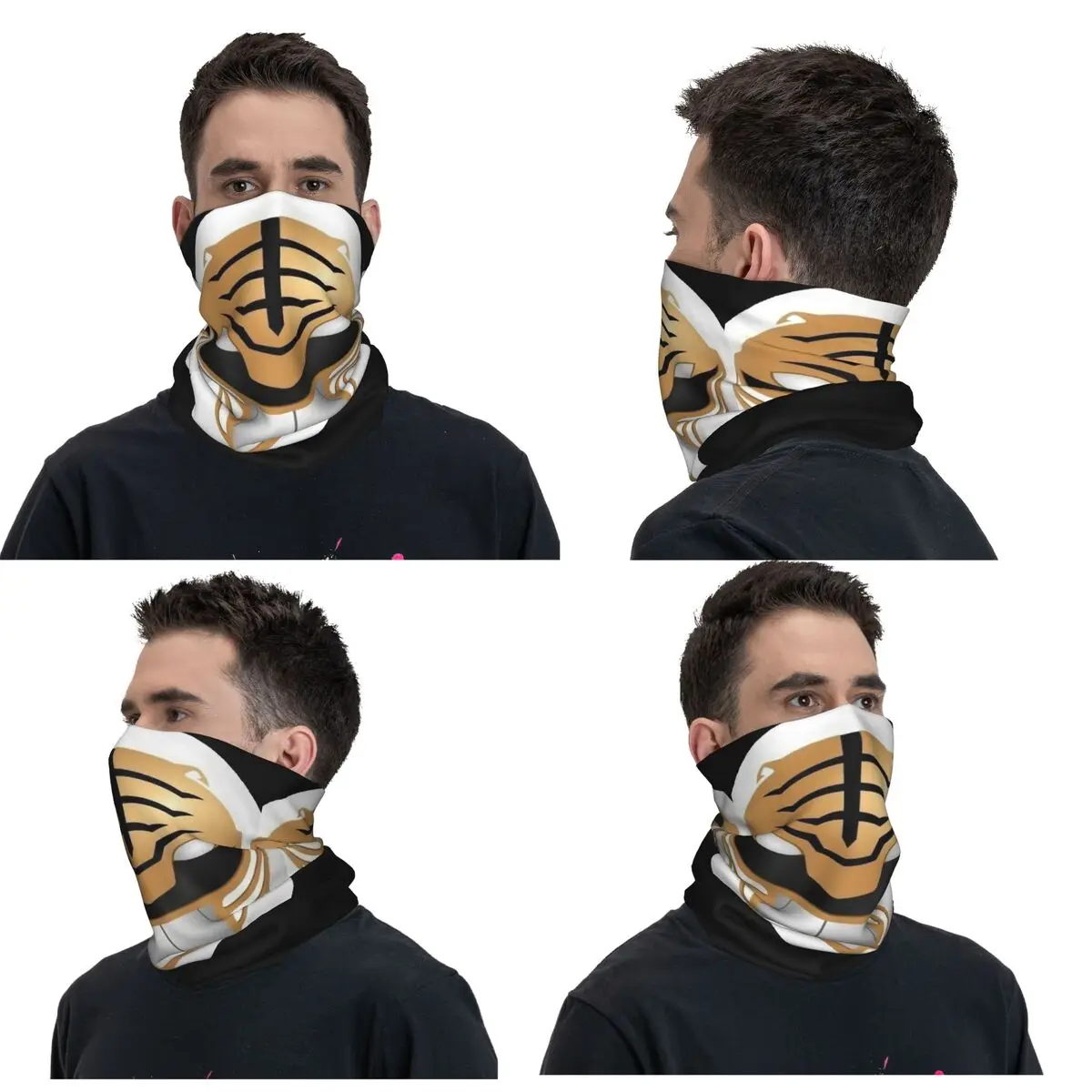 Mighty Morphin Power Ranger Bandana Neck Gaiter Printed Wrap Scarf Multifunction Cycling Scarf Cycling Unisex Adult Washable