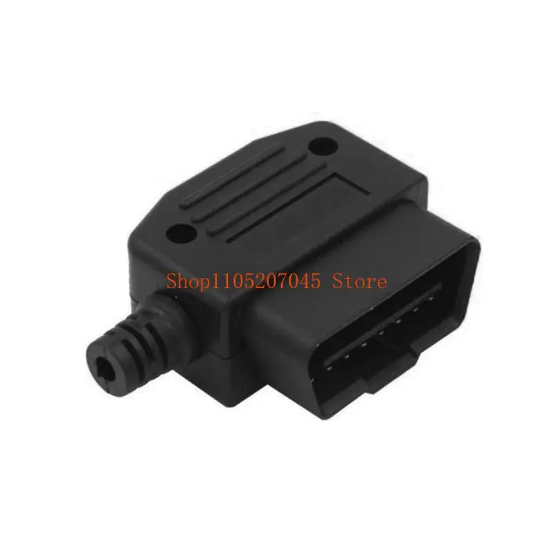 

37cd OBD2 16 Pin Auto Male Waterproof Connector Wire Harness Socket Car Plastic Housing Plug Repair Tool Brake Fluid Tester