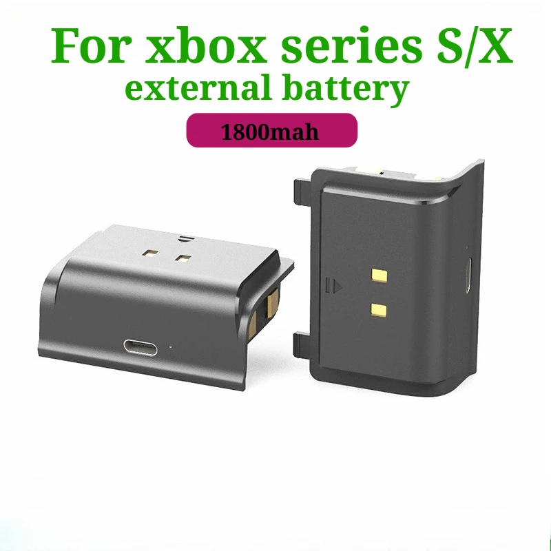 

Внешний аккумулятор для игровой консоли 1800 мАч, большой емкости, комплект для зарядки беспроводных геймпадов Xbox Series 3-в-1