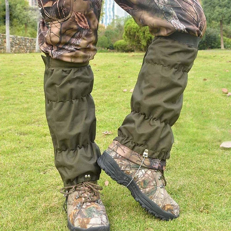 A Pair Hunting Tactical Leggings Hunting Waterproof Camping Mountain Training Leggings Snow Sleeves Mosquito Proof Leggings