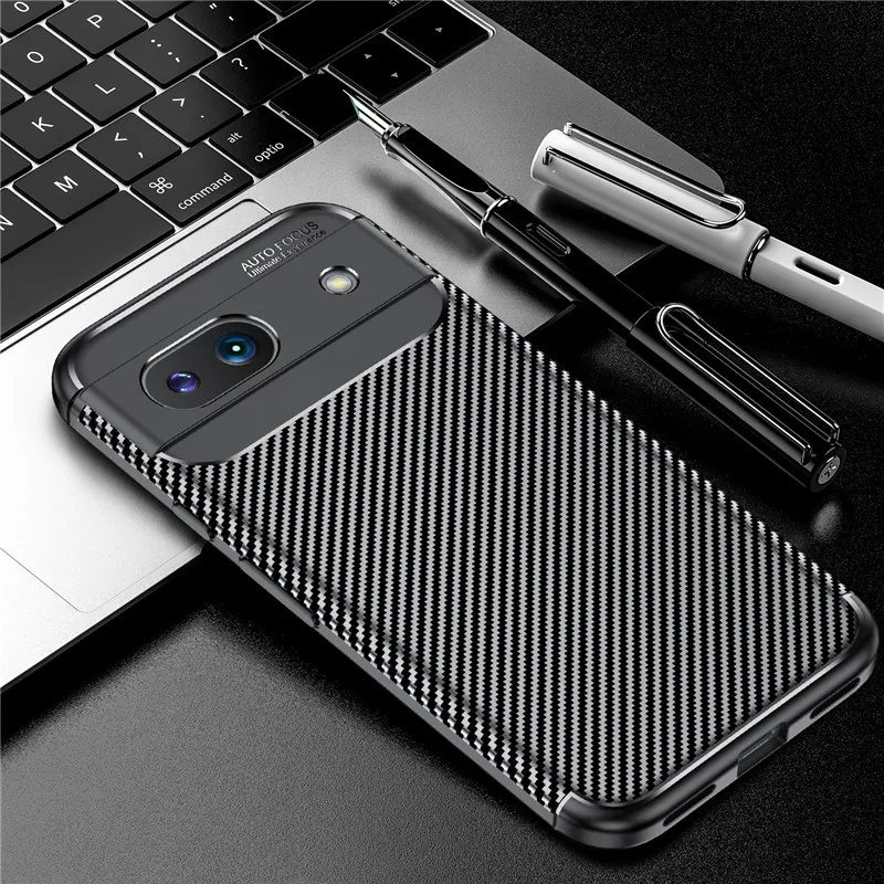 For Google Pixel 8A Case For Pixel 7 8 Pro 6A 7A 8A Cover Carbon Fiber Shockproof Silicone Protective Bumper For Google Pixel 8A