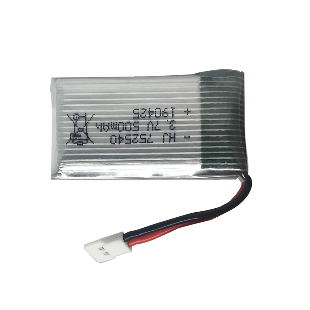 20PCS 3,7 V 500mAh Lipo Batterie Für Syma X5C X5SW M68 Cheerson CX-30 H5C quadrocopter 752540 1S 25C 3,7 V 500 mah lithium-batterie