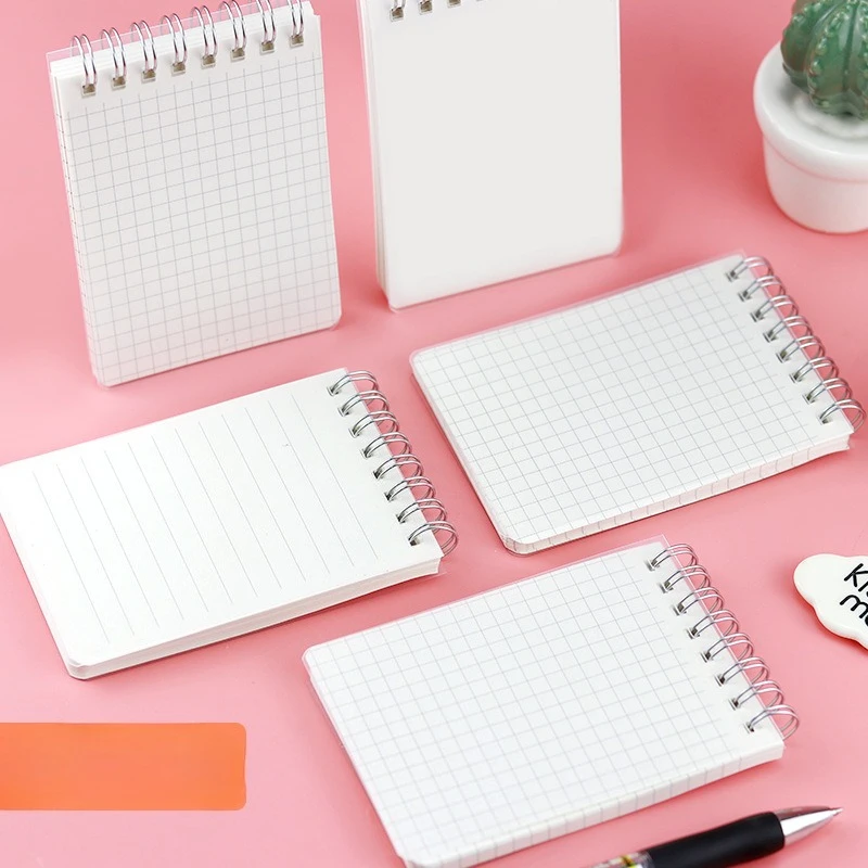 

1Pcs 60sheet/pack Upturn Coil Book Transparent PP Matte Cover Portable Notebook Pocket Book Notebooks Sketchbook Journal Binder