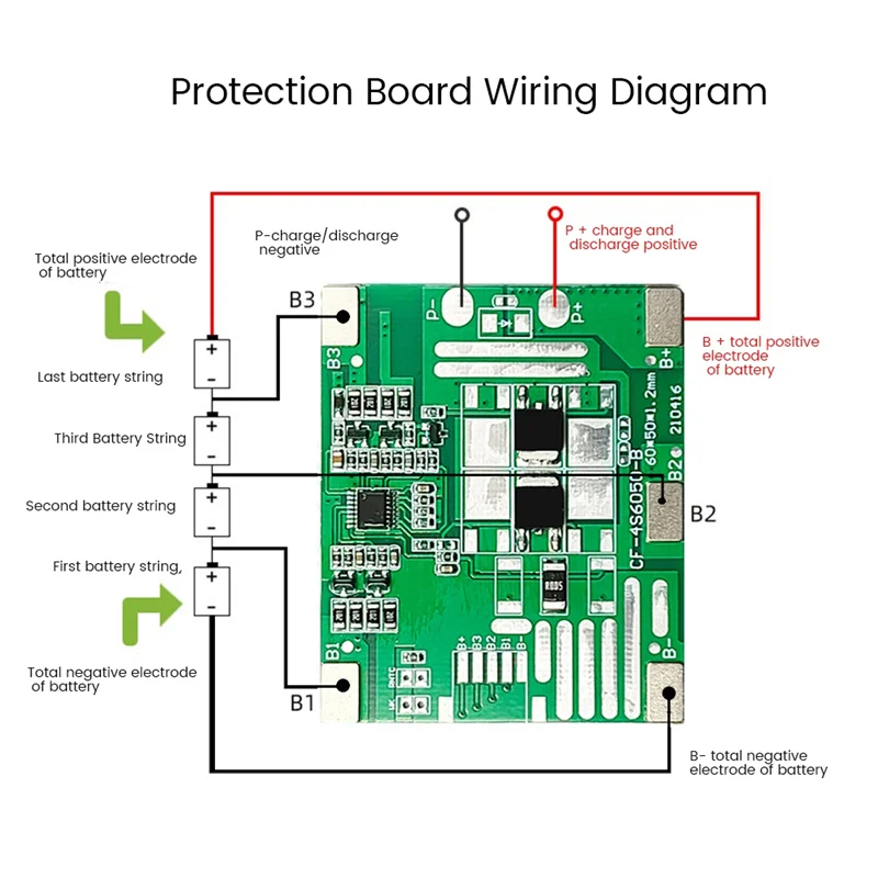 4S 14.6V 6A BMS Lifepo4 Lithium Battery Protection Board Enhance/Balance Charging Module for Electric Tool Circuit Board