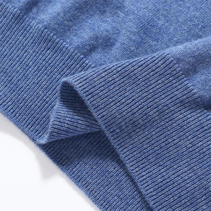 Men V-neck Cashmere Waistcoat Solid Sleeveless Pullover 100% Worsted Cashmere Knitwear Sweater Casual Clothes Spring Summer Vest
