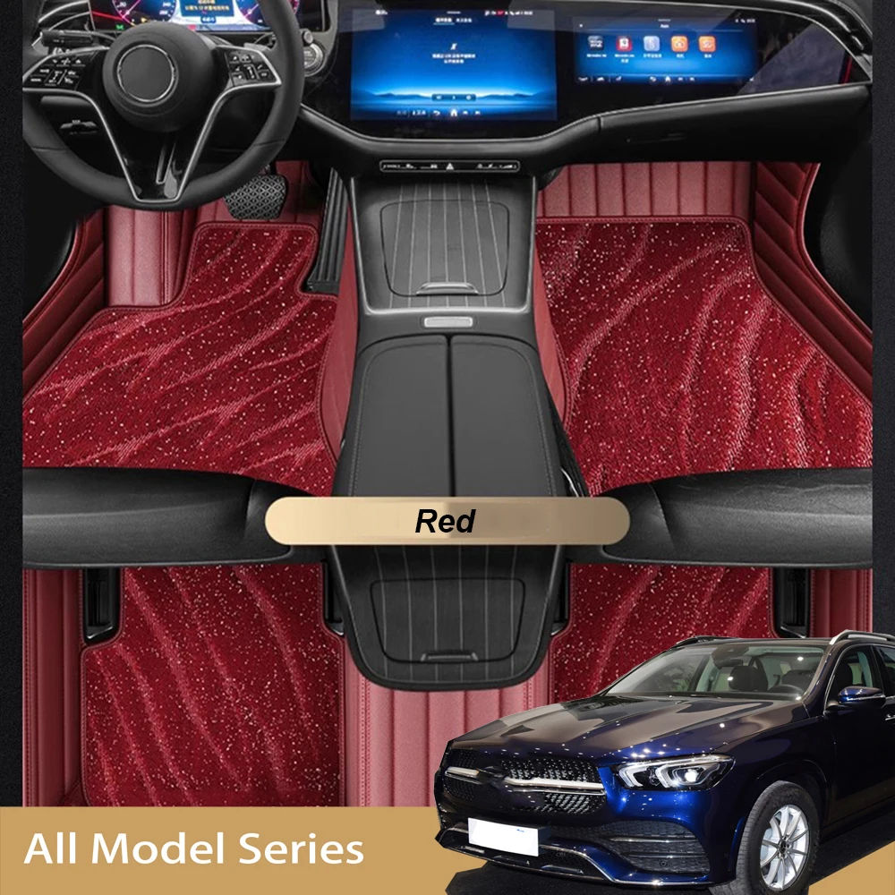 

5D Custom Car Floor Mats For Mercedes Benz ML W164 W166 Auto Carpets Double Layer Foot Coche Floor Blanket