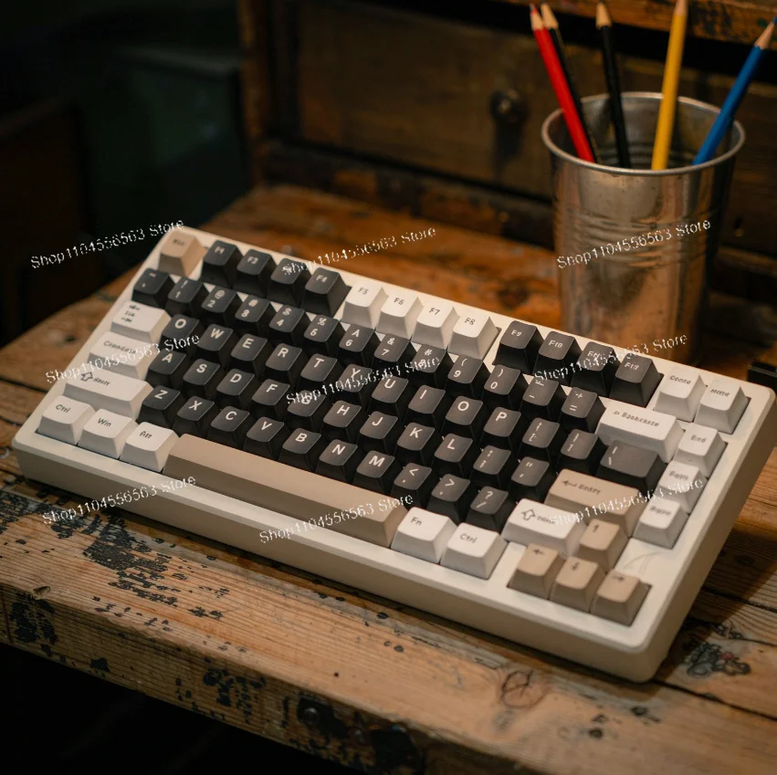 X75 Custom Mechanical Keyboard Kit, CNC Aluminum Gasket Mount Tri-Mode Hot-Swappable, Full Keys RGB LED DIY Programmable