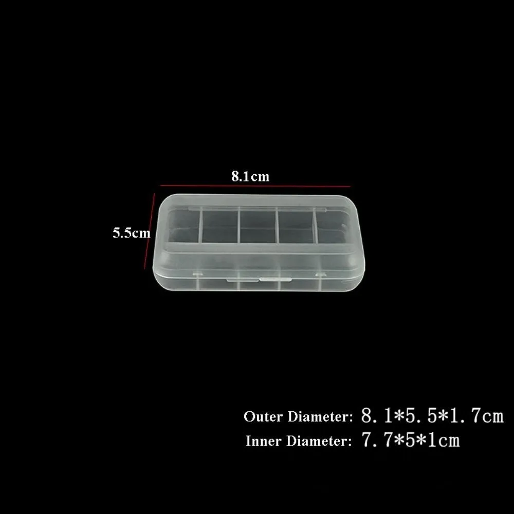 High Quality Square Transparent Storage Box Plastic Transparent Jewelry Beads Container 10 Sizes Small Items Case Packing Boxes