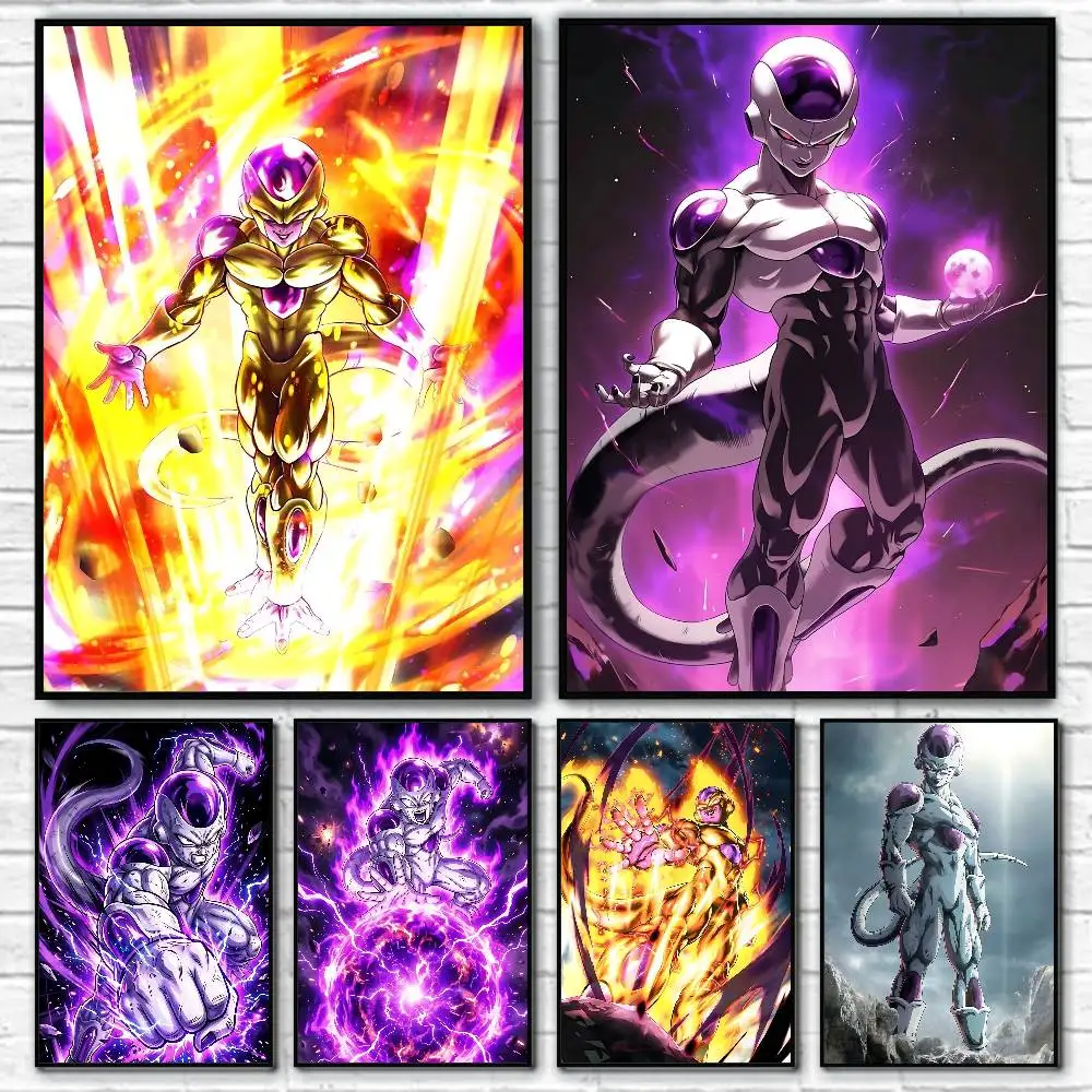 Anime Dragon Ball Frieza Posters Fancy Wall Sticker for Living Room Bar Decoration Wall Decor