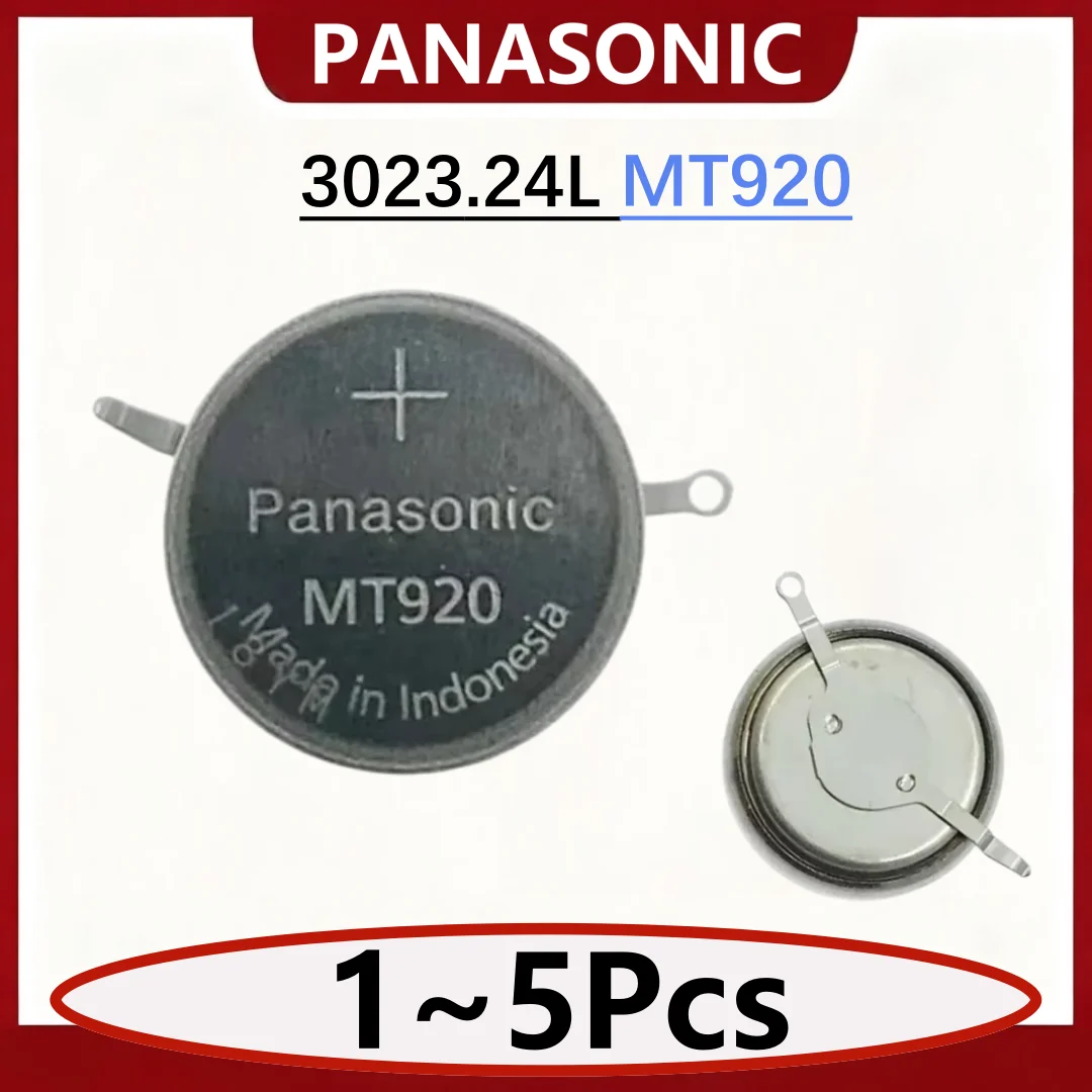 1~5Pcs Panasonic Original 3023-24L 3023.24L 3023 24L mt920 302324l MT920 mt920 Photokinetic Rechargeable Battery