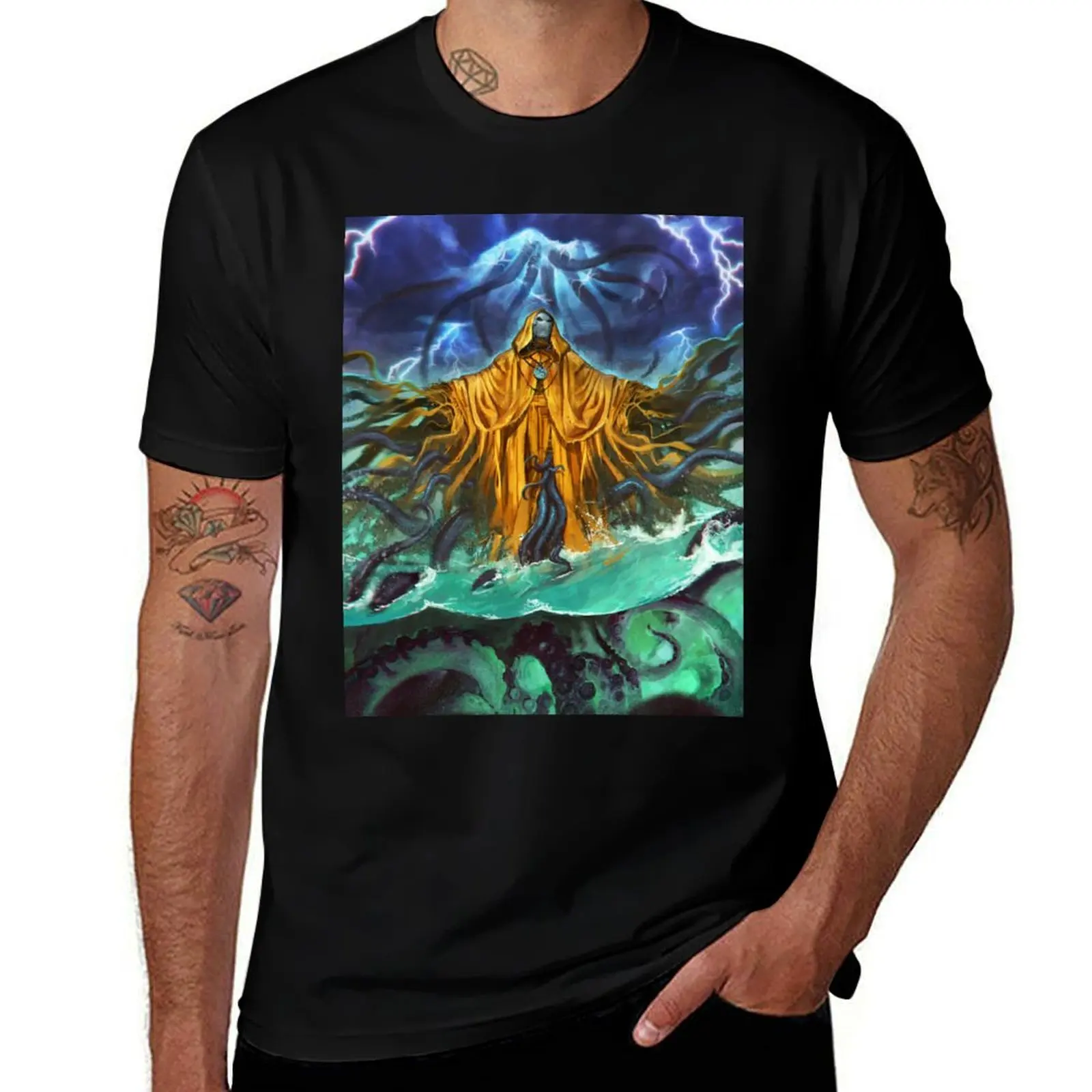 قمصان Hastur t رجل جودة تي شيرت القطن قميص تي شيرت مطبوع تي شيرت لارتفاع t مخصص Lo?c بواسطة قميص Muzy