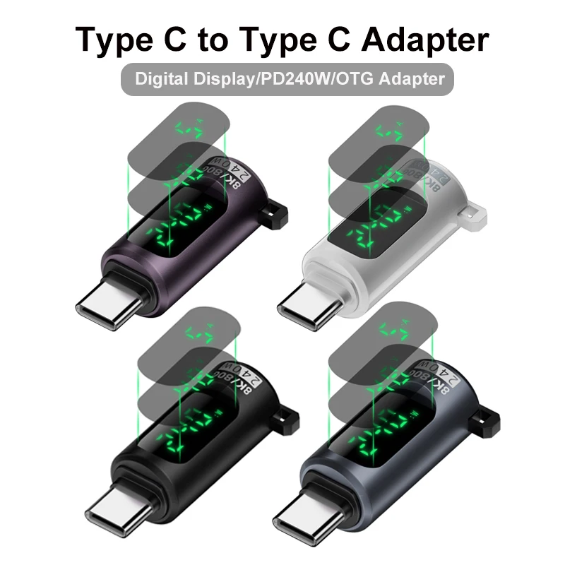 

Transparent LED Display PD240W USB4.0 80Gbps Type C to C OTG Adapter 8K@60Hz 5A Fast Charging Cable for iPhone 15 14 MacBook Pro