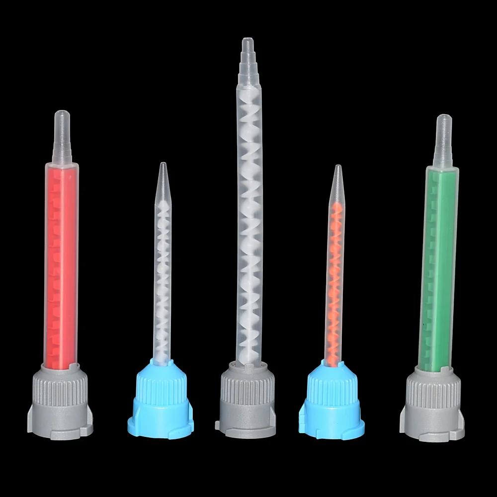 5pc Static Mixing Nozzle AB Glues 10:1 Mixer Tube Epoxy Resin Adhesives 1:1 Mixing Nozzle for 50ml Two Component Glue Cartridges