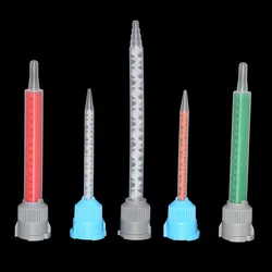 Static Mixing Nozzle AB Colas, 1:1 Mixer Tube, Adesivos de resina epóxi, 2 cartuchos de cola componentes, 50ml, 5 pcs