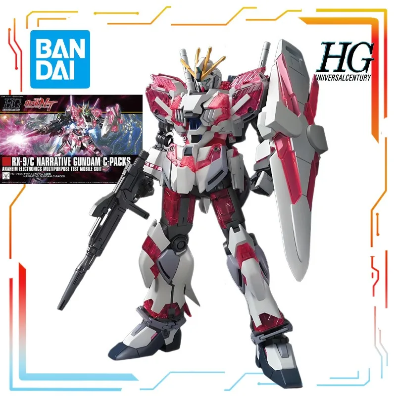 

Authentic Bandai Original HGUC Assembly Mold Series RX-9 Narration Gundam Action Figure Assembly Model Toys Model Gifts for Boys