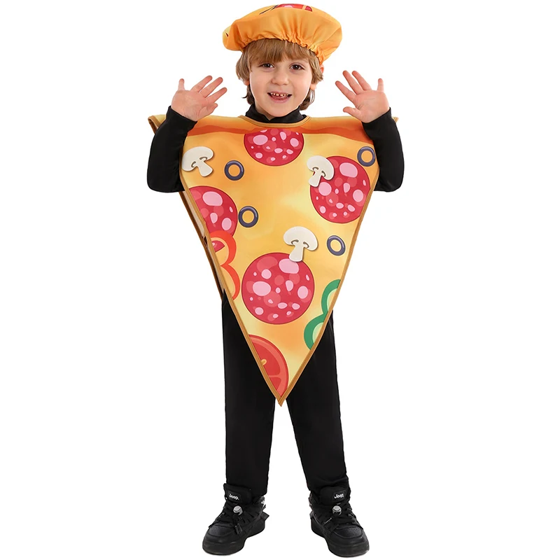 

Arrival Italian Pepperoni Pizza Dress Up Carnival Purim Outfit Precious Pizzas Slice Costume For Girl New 2026