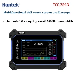 Cyfrowy oscyloskop płaski Panel 1112 dhantekto125 4D w pełni dotykowy przenośny 4-kanałowy 250M źródło sygnału TO1254D