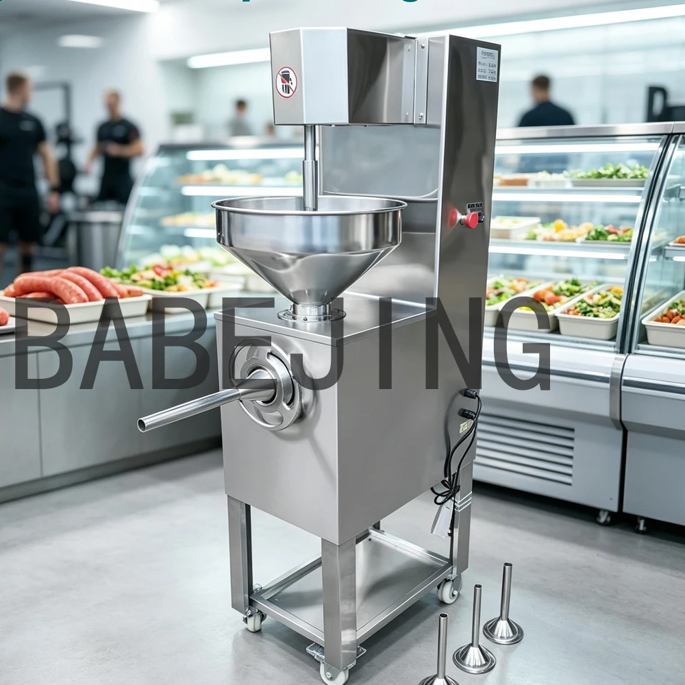 BABEJING Fully Automatic Electric Sausage Filler Multifunctional Household Mixing Ham Maker for Kitchen