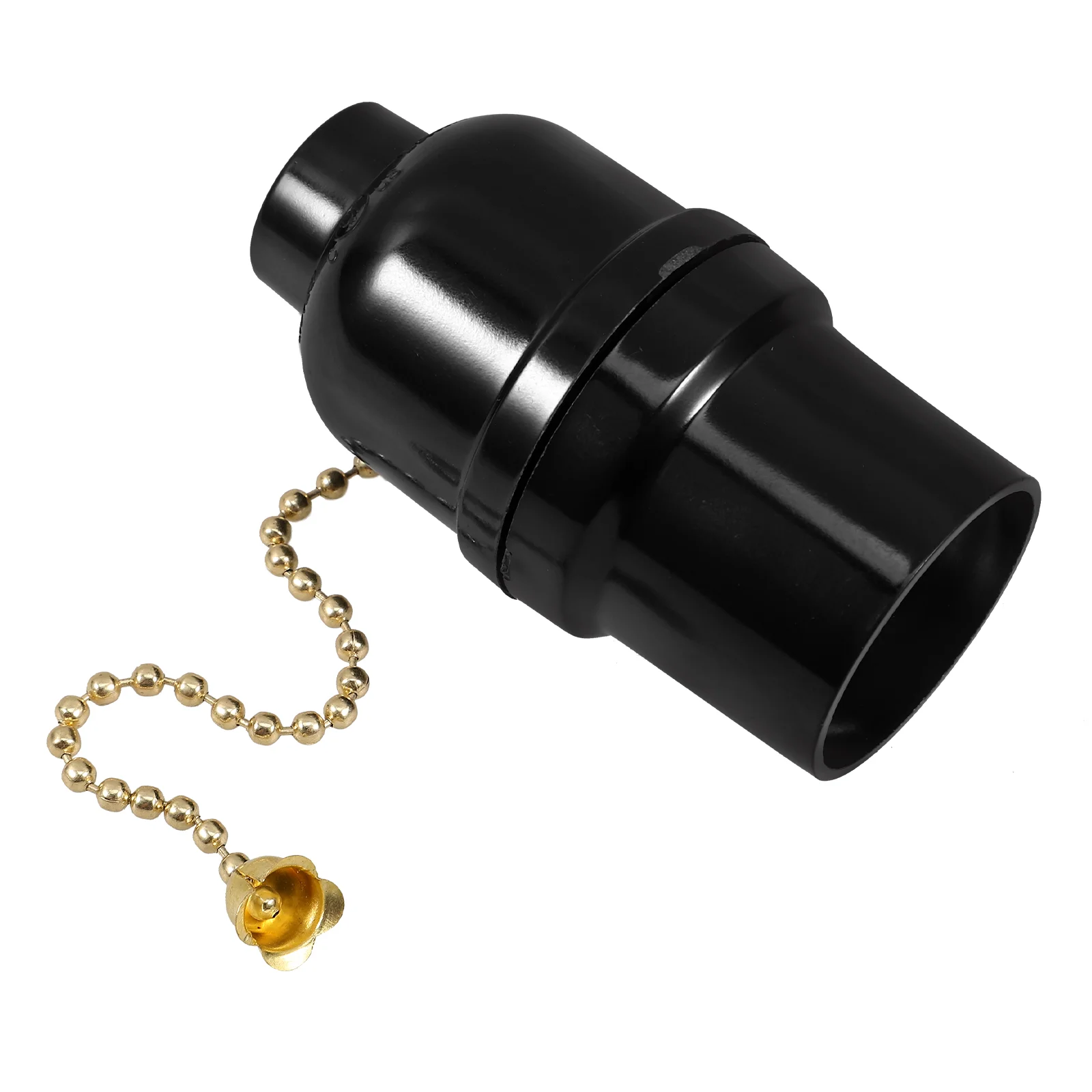 3D Printed E27 Lamp Holder Pull Chain Socket Black Plastic Lighting Accessory Lamp Base With Pull Chain Light Fixture