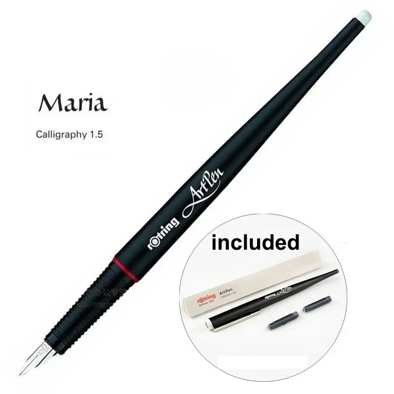 German Rotring Original Fountain Pen Art EF/F/M/1.5/1.9/2.3mm Practice Writing Pen Accessories Handwriting Business Gifts New