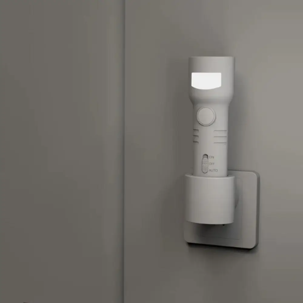 Auto Dim Portable Flashlight 4000K RGB Dusk To Dawn Sensor Motion Sensor Night Light 2 in 1 Function Plug In Design