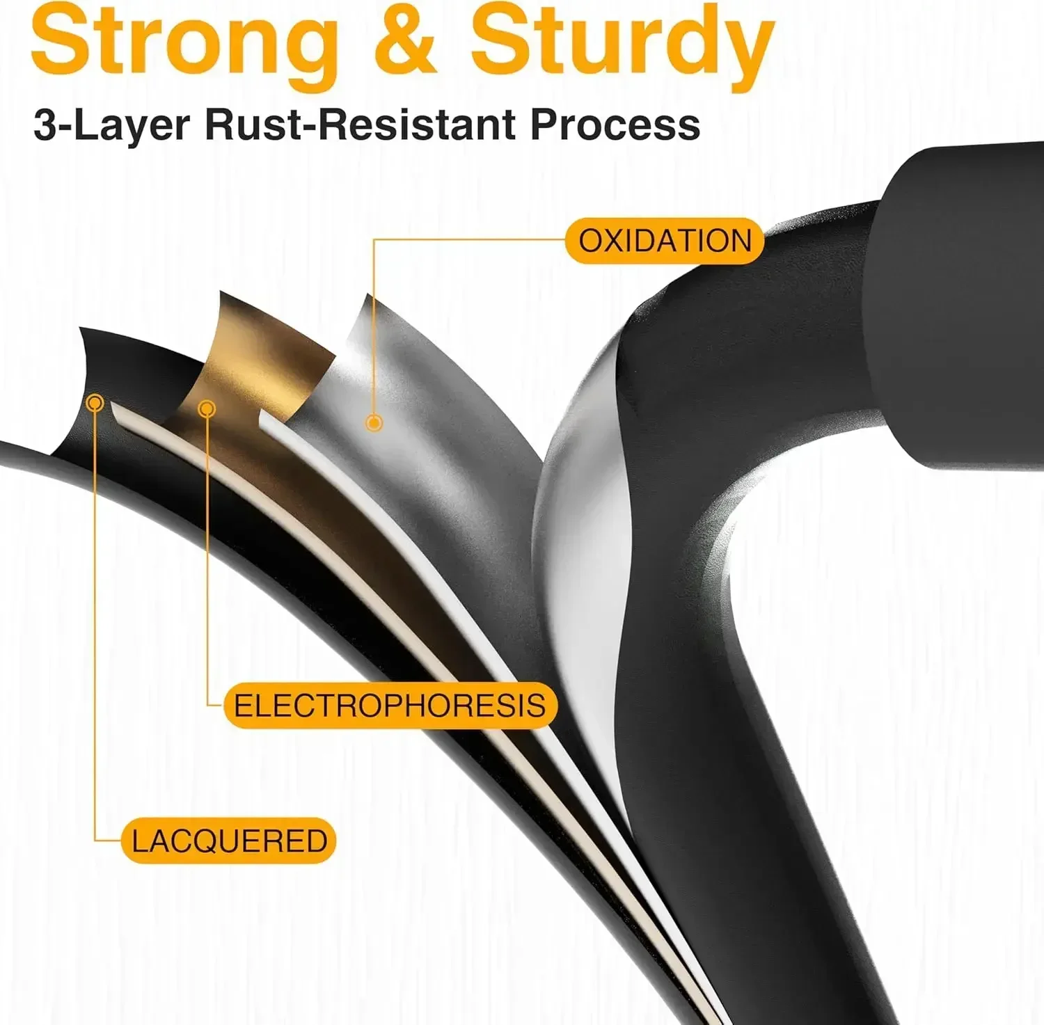 XMSJ.2 Step Ladder, Portable Steel Folding Step Stool with Wide Anti-Slip Pedal & Convenient Handgrip, 500lbs Sturdy S（Hot）