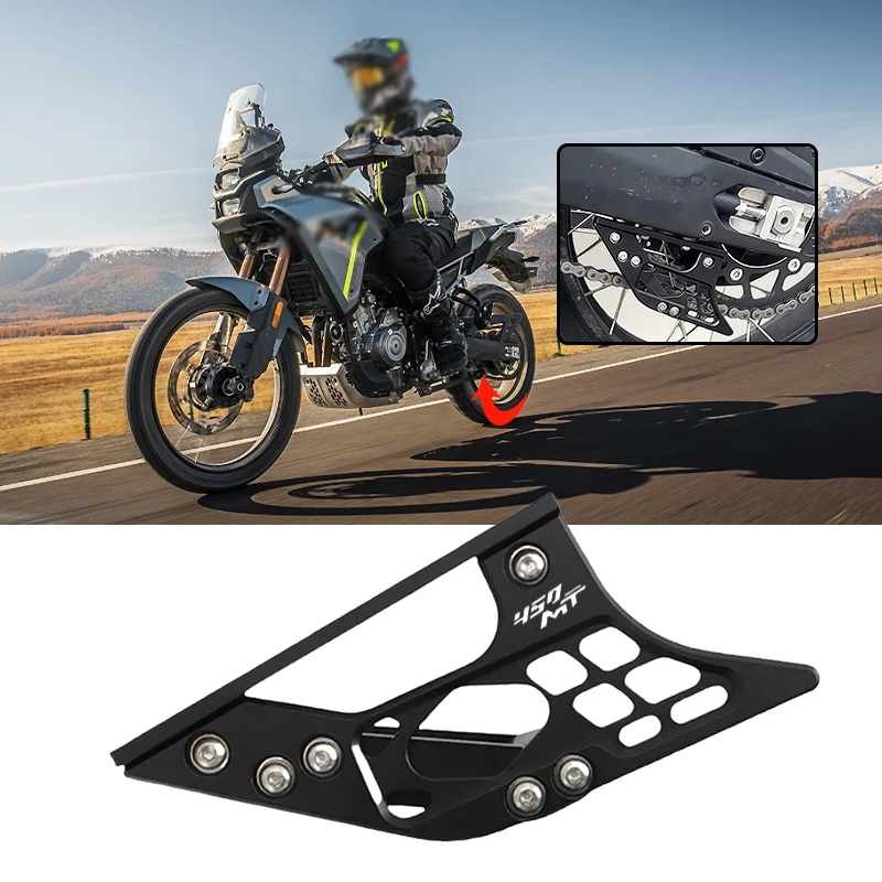

Motorcycle Chain Swingarm Guide Slider Roller Guard Chian Protect Cover For CFMOTO 450MT MT450 450mt 450 MT 2024 2025