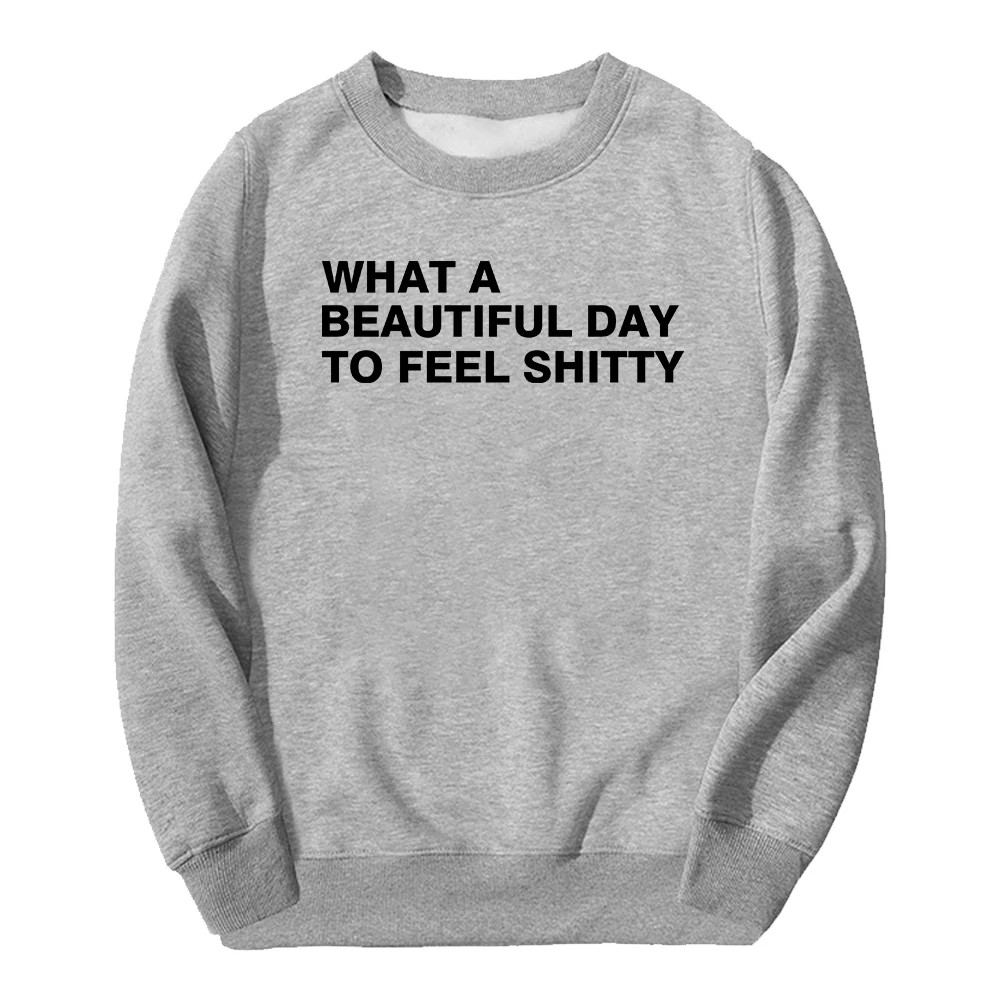 GF لورين سبنسر سميث يا ألبوم يوم جميل ميرش Crewneck كم طويل ملابس الشارع الشهير الرجال النساء البلوز بلوزات