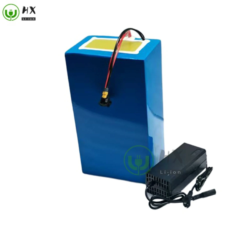 HX-Lithium-ion 72V 50Ah avec Bluetooth BMS pour Vélo, Scooter, Moto, E-bike, Camion-grue, Charger 10A, 5000W, 10kW,21KW.