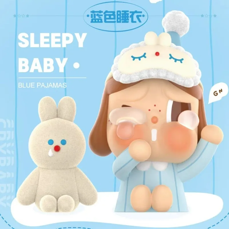 

Crybaby Blue Pajama Elevator Kawaii Ornaments Figurines Home Decor Desktop Model Dolls Gilrs Heart Gift Model Toys