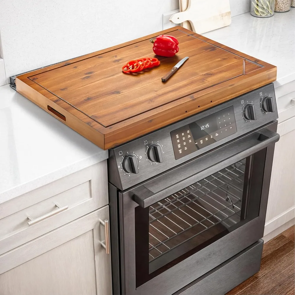 

Acacia Noodle Board for Gas Stovetop - Wood Stove Top Covers for Electric Stove - Stove Top Covers for Gas Burners