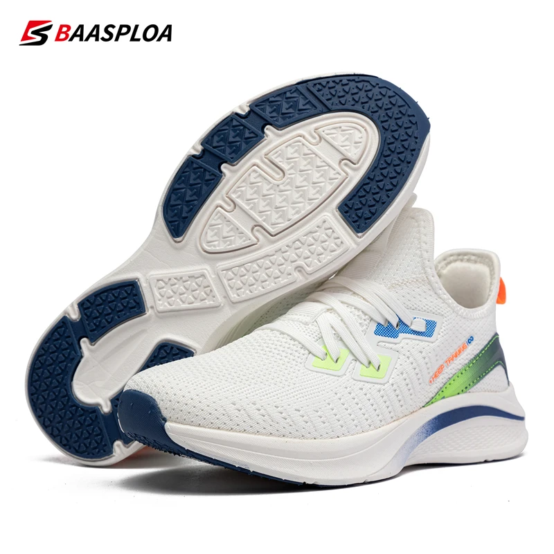 Baasploa, zapatillas ligeras para correr para mujer, zapatillas informales de malla de diseñador para mujer, zapatillas de tenis para deportes al