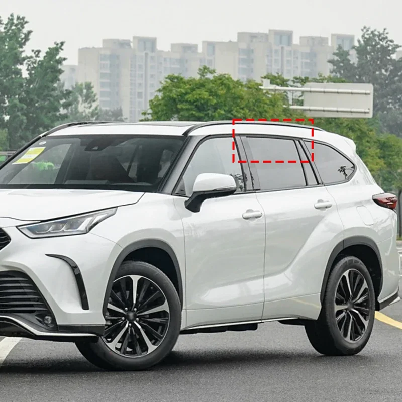 

Aluminum Alloy Black For Toyota Highlander Crown Kluger 2022-2025+ Car Rear Windows Ventilation Blind Cover Sticker Accessories