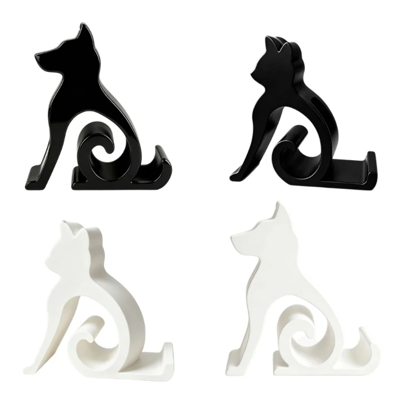 31BA Study Desk Holder, Decorative Pet Outline Stand with Inclined Support and Clean Exterior for Daily Work