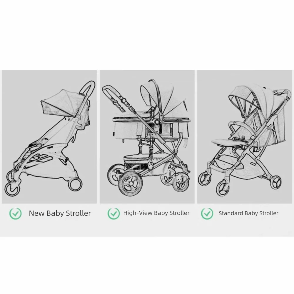 Picture 6: 2 in 1 Sit and Stand Stroller Pedal Adapter Universal Creative Strollers Step Board Adapter Comfort Holds 55lbs