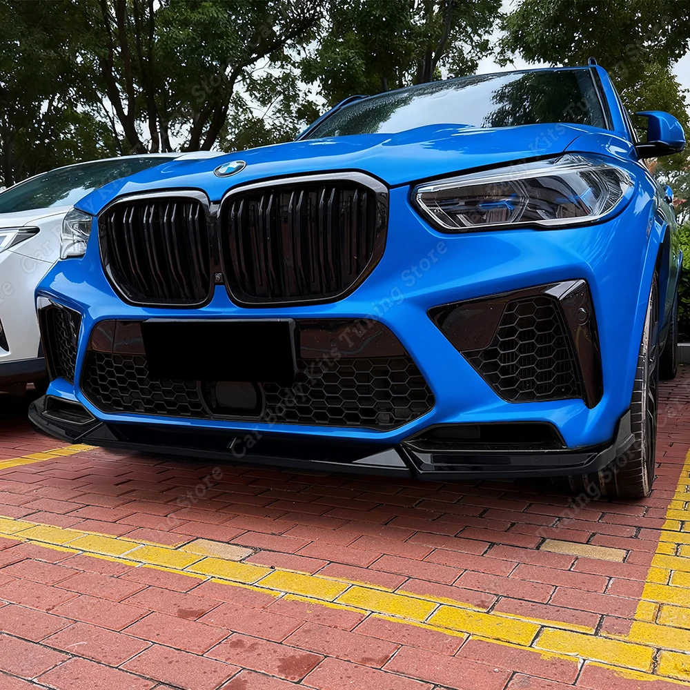 

Car Front Bumper Diffuser Splitter Lip For BMW X5M F95 2020 2021 2022 2023 Pre-facelift Deflector Protector Canard Modification
