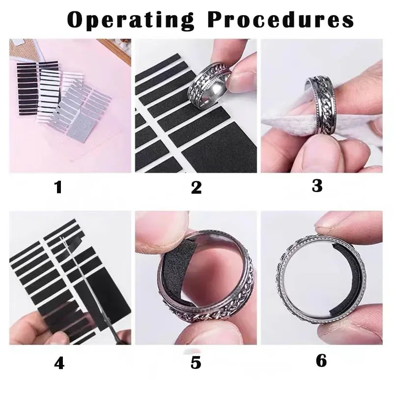 18PCS Nieuwe Transparante Ring innerlijke Maat voor Big Size Ringen Anti Verloren Onzichtbare Ring Vaste Spanner Reducer Formaat sticker