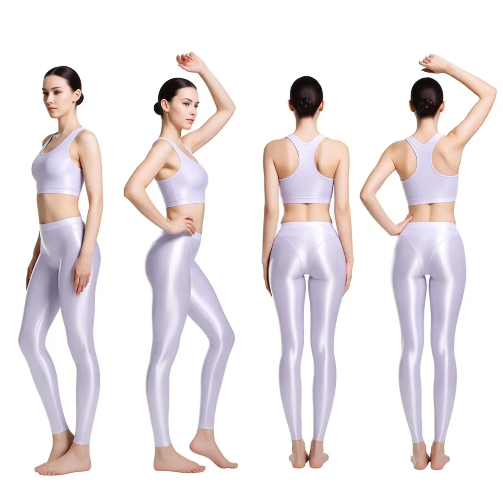 Women Glossy Tights Pants Leggings Socks Stretchy Lingerie Sexy High Waist Stockings Pantyhose Leggings for Yoga Fitness Sports