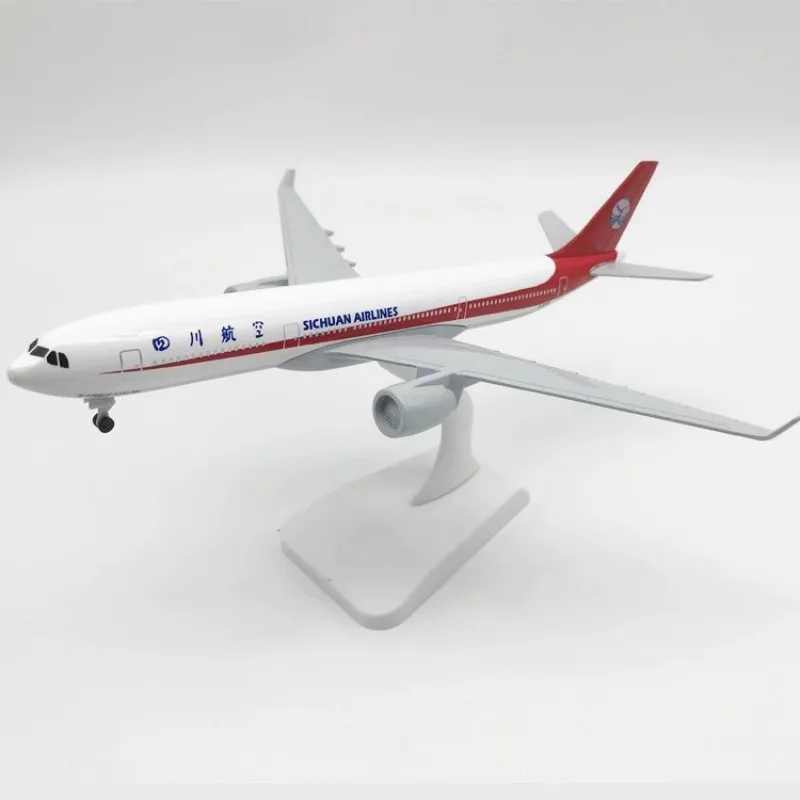 Decoration 20cm Model A320 Sichuan Airways Airplane 1/400 Scale With Landing Gear Alloy Aviation Aircraft Enthusiasts Gifts