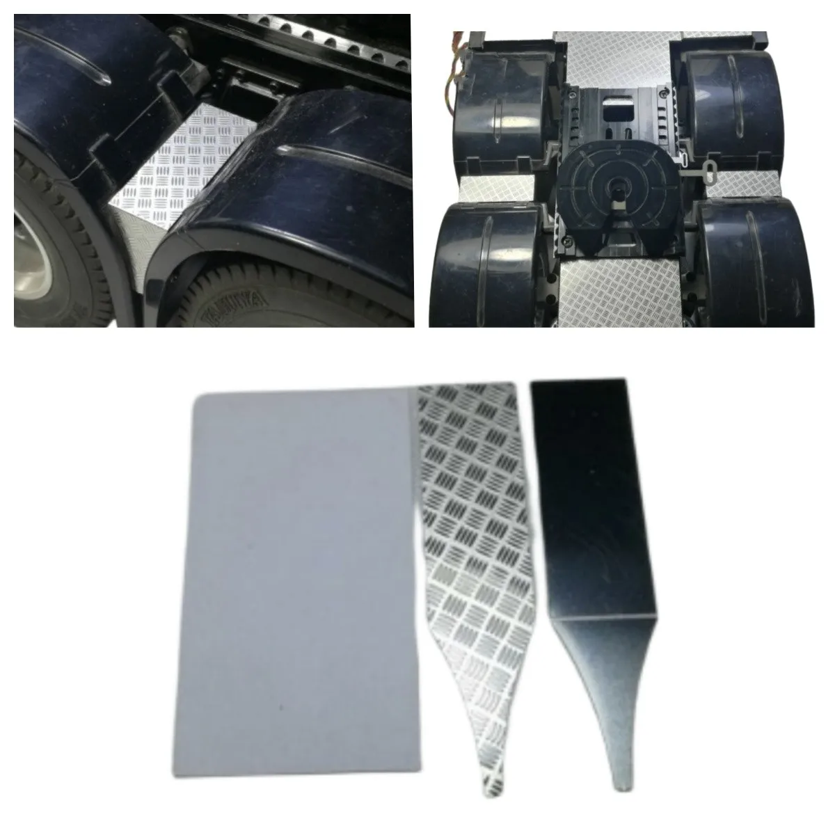 Mudguard Anti-skid Plate Board for Tamiya 1:14 RC Truck Sca 770s MAN 3363 Upgrade Parts