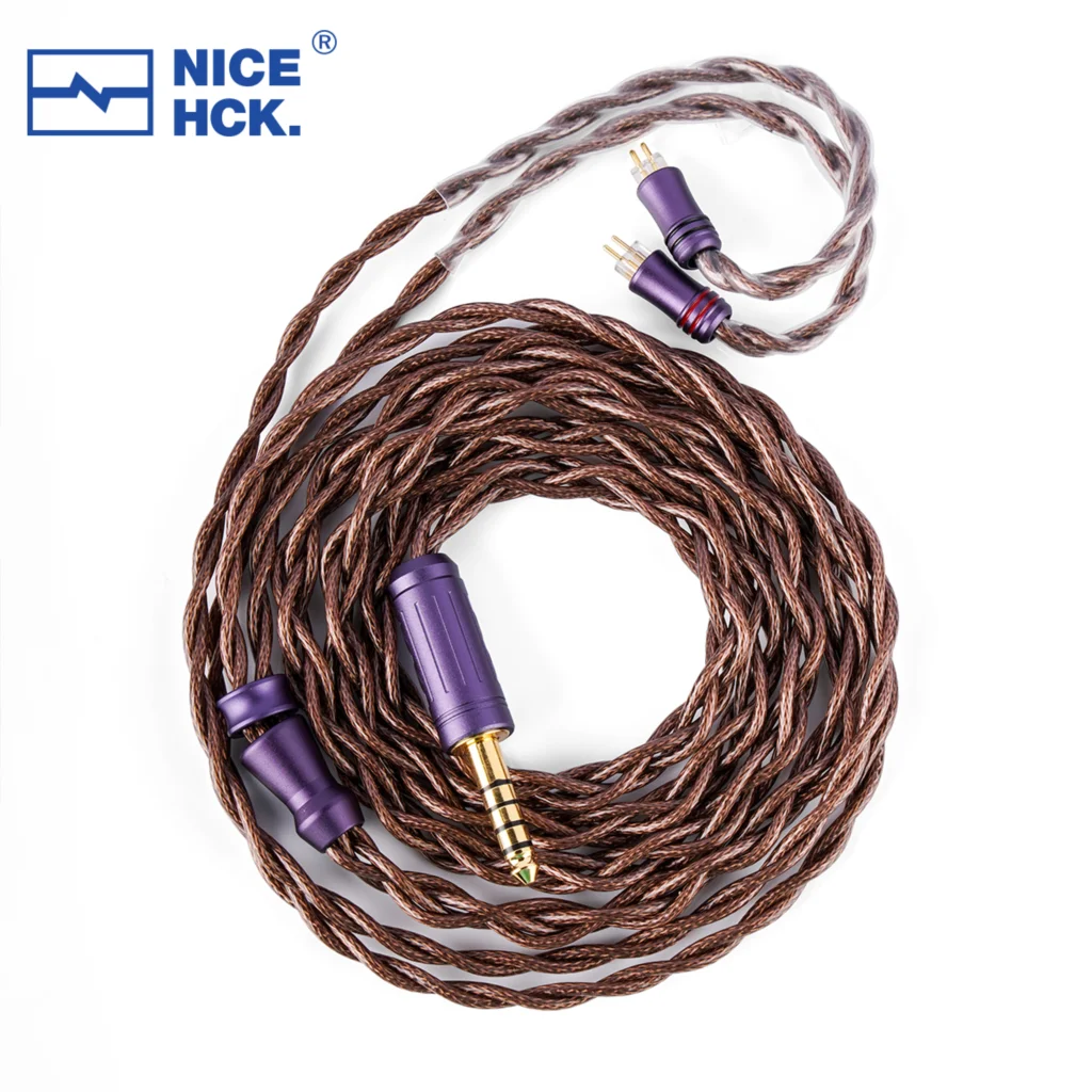 NiceHCK HugLaura HiFi Audio Earphone Upgrade Cable Mixed Copper Replace Wire MMCX/2Pin for Delci Explorer DaVinci Himalaya 4U