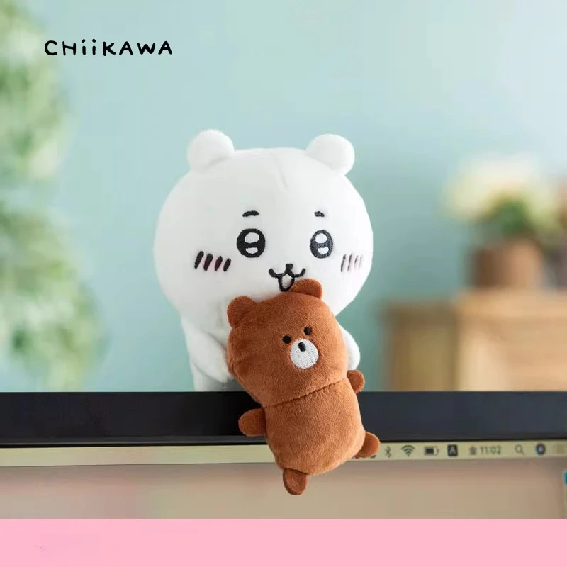 Chiikawa Kawaii Anime Cartoon Computer Screen Pendant Bear Series Official Genuine Surrounding Cute Exquisite Fashion Beautiful