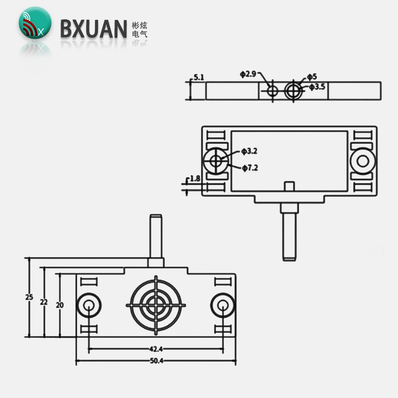 CBN5-F46-E0 NPN or PNP 10-30VDC 2-10mm Detection DistanceFlat Housing Capacitive Proximity Switch Sensor