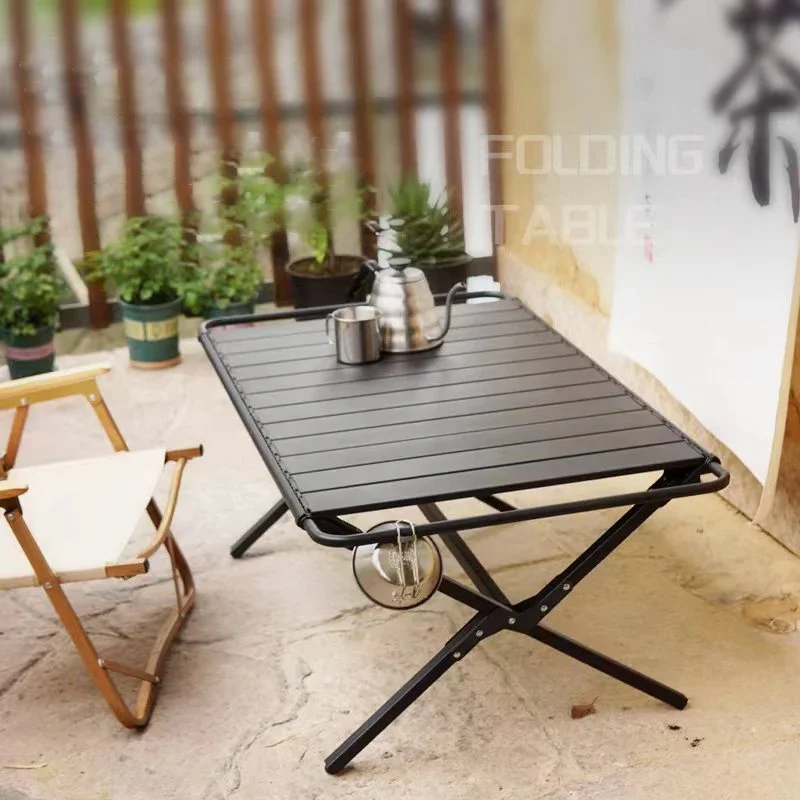 X-type Nonslip Rustproof Outdoor Folding Camping Table for Barbecue Tourist Beach Garden Ultra-light Portable Picnic Accessories