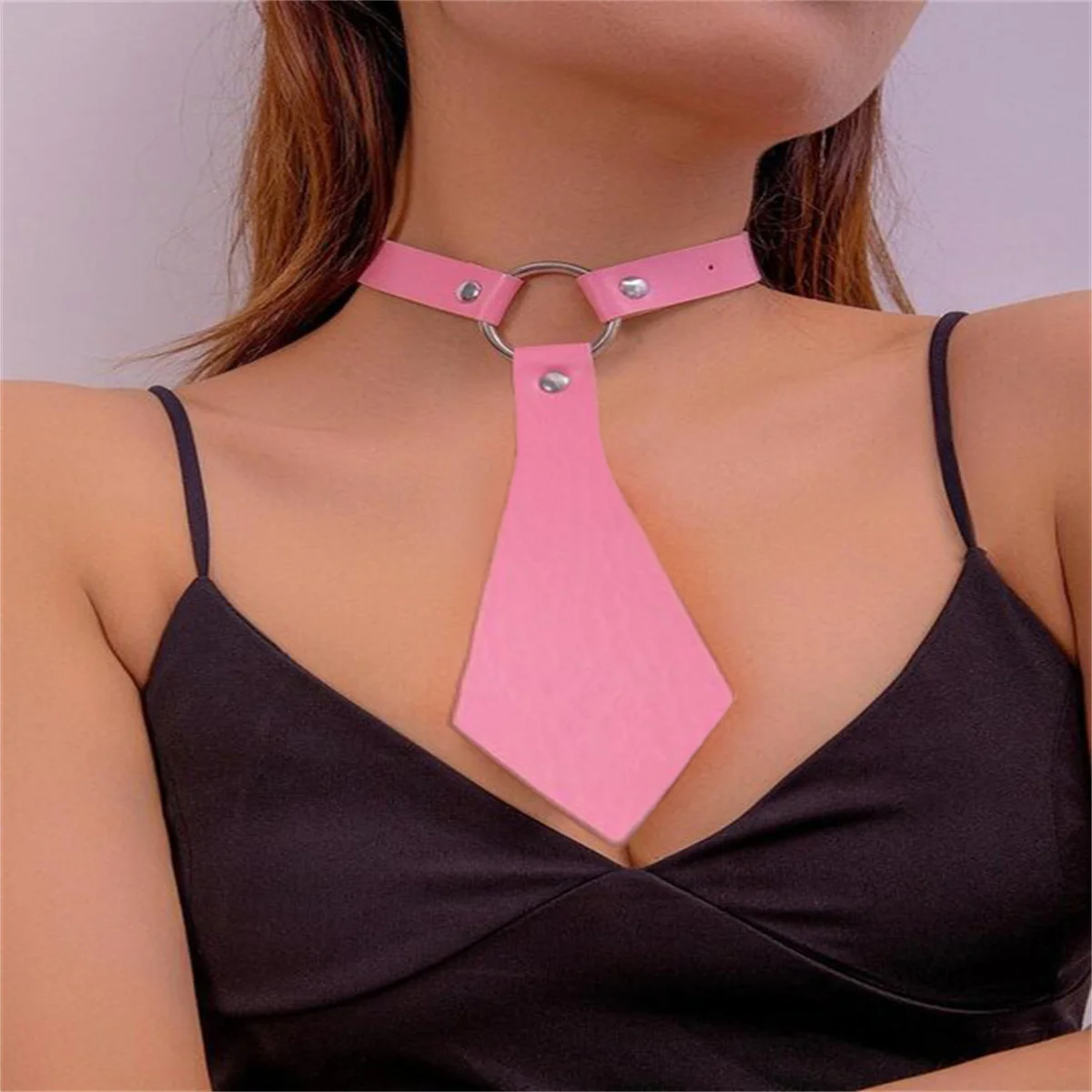 Sexy Fashionable Retro Charming Tie Leather Punk Neck Necklace Jewelry Gift Gothic Heart Harajuku Women's Punk Choker Neck