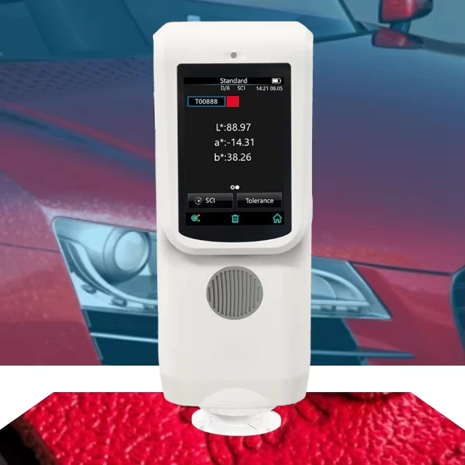 CR8 Digital Spectrophotometer Colorimeter for Fabric Paint Metal Surface Color Analysis Laboratory Testing