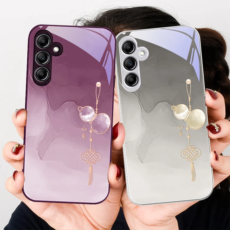 

Lucky Blue Gourd Element For Samsung A20 30 22 23 24 25 26 31 32 A33 34 35 42 50 51 52 53 54 55 56 70 71 72 73 glass phone case