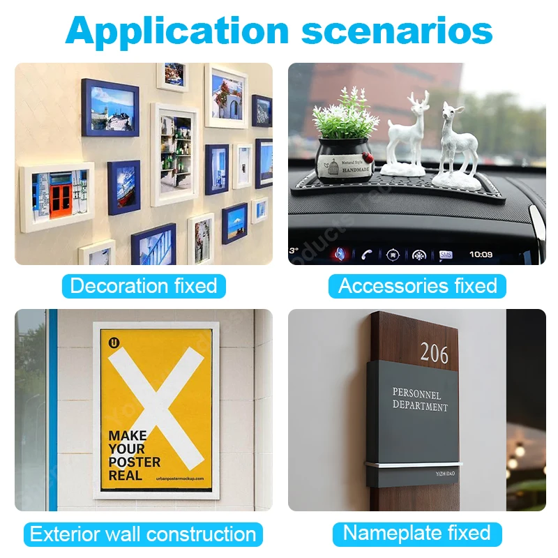 Black PE Foam Double-Sided Tape Wall Glass Fixed Car Home Strong Traceless Display Screen Repair Mobile Phone Heat-Resistant